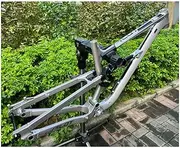 Suspension Frame 26er 27.5er 29er Mountain Bike Frame 16.5''/18'' DH/XC/AM MTB Frame Aluminium Alloy Disc Brake Frame Thru Axle 12 * 148mm Boost (Color : Silver, Size : 27.5 * 18'')