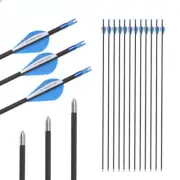 6/12pcs ID4.2mmPure Carbon Arrow Spine Archery Recurve Bow or Compound Bow Shoot