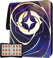 KarlyPro Premium Binder Compatible with Lorcana Cards 990 Pockets Collectible Card Holder for Sports Cards and other TCG Trading Cards with 55 Sleeves.