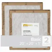 24 Pack - 20x20x1 Flat Pan Filter -FPL02-2PK-24