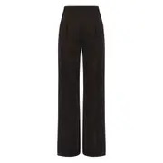 [Alberta Ferretti] Alberta Ferretti Virgin-wool High-waisted Pants 42 IT GREY