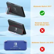 Compatible with Nintendo Switch w/2 Game Card Slots - Ultralight Shoc Kids Case