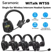Saramonic WiTalk WT5S 5-Person 1.9G Full-Duplex Wireless Intercom Headset System