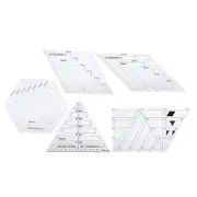 5Pcs PatchWork Ruler Quilting Templates Sewing Cutting Craft Manual DIY Tools