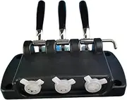 Compatible with BJ, Compatible with MQL Ice Cream Maker Parts Front Panel Face Plate Full Set Fittings with Handles Sealing Rings Nozzles