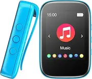 32GB Mp3 Player with Bluetooth Sports Clip-on Music Player Support FM Radio Voice Record E-Book Calendar Alarm SupportMicros SD Card Up to 512GB