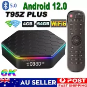 4G+ 64G Android 12.0 TV Box Media Player 5G WIFI HDMI Quad Core 6K Smart Stream