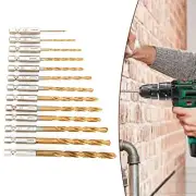 13 Pcs HSS Drill Bit Set Hexagon Tool Handle Used For Cordless Screwdriver