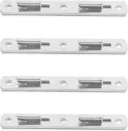 4 Pairs of Bed Rail Fasteners Iron Bed Frame Rail Brackets Bed Rail Accessories