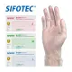 【SIFOTEC】無粉 PVC 塑膠檢診手套 S/M/L (100入/盒x1)