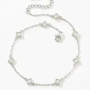 Touchstone Crystal ALL TIMES ANKLET Sterling Silver Swarovski 9036A