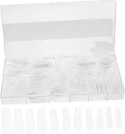 OHPHCALL Fake Nails Long False Nail Tips Easy Peel-off for Parties Home Manicure