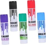 5pcs Pig Marking Crayon Animal Marking Color Stick Livestock Markers Crayons Animal Marking Crayon Goat Makers Pig Makers Coloring Markers Farm Animals Crayons Drawing Markers Wax