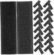 BEBEMOKO 50Pcs Hook and Loop Adhesive Strips Double Sided Sticky Fasteners for Shoes Easy Peel and Stick Application Strong Adhesive for Home Office and School Use