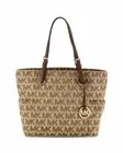 Michael Kors - MK Jet Set Item EW Signature Beige/Ebony/ Mocha
