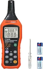 MS6508 Digital Humidity and Temperature Meter Three Types of Temperature Ambient Temperature Dew-point Temperature Wet Bulb Temperature Min/Max Data Hold and Store LCD Backlight Monitor Thermometer