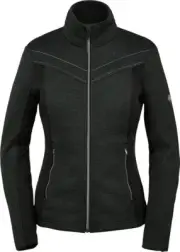 Spyder Women's Encore Full Zip Fleece-Jacket, Black, XL