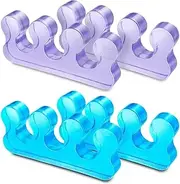 Toe Spacers Pedicure 4PCS Premium Gel Toe Separators Toe Separators Toe Separators for Nail Polish Repeatable Washable Toenail Dividers Easy Finger and Toenail Polish Grooming