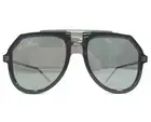 Dolce and Gabbana Sunglasses DG6195 501/6G Black Silver Aviators Mirrored Shield