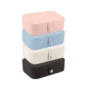 Portable Jewelry Box Leather Organizer Travel Jewellery Ornaments Storage Case