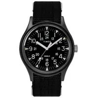 在飛比找PChome24h購物優惠-TIMEX 天美時 MK1 潮流軍錶 (黑面/銀黃條紋 TX