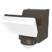 Defiant 180-Degree Bronze Motion Sensor Outdoor Integrated LED Flood Light