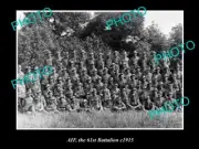 OLD LARGE HISTORICAL PHOTO OF AIF ANZACS GROUP PHOTO 61st BATTALION c1915