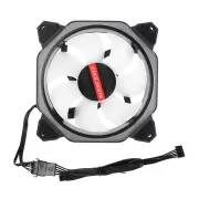 6 Pin 12*12*2.5cm RGB Colorful LED Cooling Fan for Computer Case