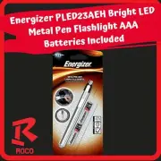 Energizer PLED23AEH Bright LED Metal Pen Flashlight AAA Batteries Included