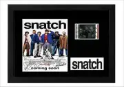 Snatch Original Framed Film Cell Display Signed Stunning Gift Memorabilia + COA