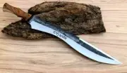 BEAUTIFUL CUSTOM HANDMADE 25 INCH HIGH CARBON STEEL HUNTING MACHETE WITH SHEATH