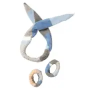 P.J. Salvage Headband & Wrist Towel Set in Blue