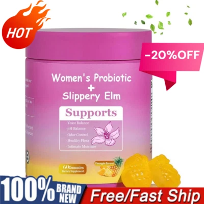 Women's Probiotic Gummies-Women's Probiotic + Slippery Elm Supports - 60PCS❉