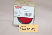 New Vtg Sealed SunPak Pictures Plus 52mm RED 25 R2 FILTER Japan Medium Red-MINT