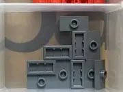 LEGO Parts - Dark Bluish Gray Plate 1 x 2 w 1 Stud (Jumper) - No 15573 - QTY 10