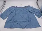 FRANCESCA'S LIGHT BLUE BLOUSE WOMENS XL