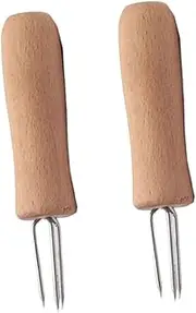 FOMIYES 1set Moxibustion Tool Wooden Handle Moxa Stick Extender for Efficient Moxibustion Therapy Durable and Compact Design Easy to Use with Sharp Needle for Home Travel 2pcs