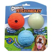 Chuck It - FetchMedley Ball - Medium - Asst - Pack 3