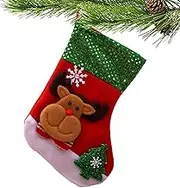 Large Christmas Stockings | 10x7inch Christmas Stockings & Holders with Pattern,Washable Christmas Accessories, Durable Christmas Decoration for Kids, Fireplace Hangings