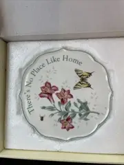 Lenox "Butterfly Meadow" There's No Place Like Home Ceramic Trivet