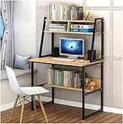 Computer Desk with Storage Shelves and Bookshel, Modern Simple Desk, Office Desk Workstations Wooden Laptop Writing Table,for Home Office Bedroom