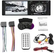 Artudatech 4.1 Inches HD 1DIN Bluetooth in-Dash Car Stereo Radio MP5 Player FM with Camera