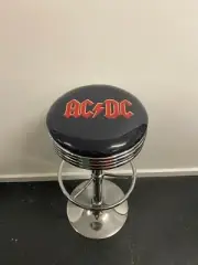 AC/DC PREMIUM BAR STOOL ADJUSTABLE HEIGHT AC DC BRAIN JOHNSON ANGUS YOUNG