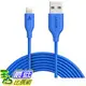 [106美國直購] Anker PowerLine Lightning 10ft Apple MFi Certified Lightning Cable/Charger Cord 充電線 傳輸線