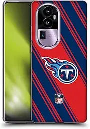 Head Case Designs Officially Licensed NFL Stripes Tennessee Titans Artwork Soft Gel Case Compatible with Oppo Reno10 Pro+
