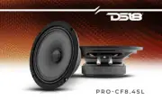 DS18 PRO-CF8.4SL 8" Water Resistant Mid-Bass Range Motorcycle Marine Car Speaker