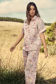 Jodie Button Through Pj Set--GIL-JODIE-S20
