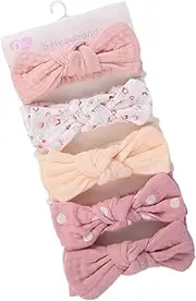 Headband Bows for Baby Girls | Baby Girl Headbands with Bows | 7.1x1.4inch Hair Bands with Knot, Elastic Head Wrap Accessories for Daily Wear