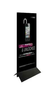 24" Floor Mount Sign Holder PVC Foam Board Corrugated Plastic Poster 2 Sets