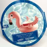 Pier 1 Inflatable Flamingo Pool Floatie With Ice Bucket